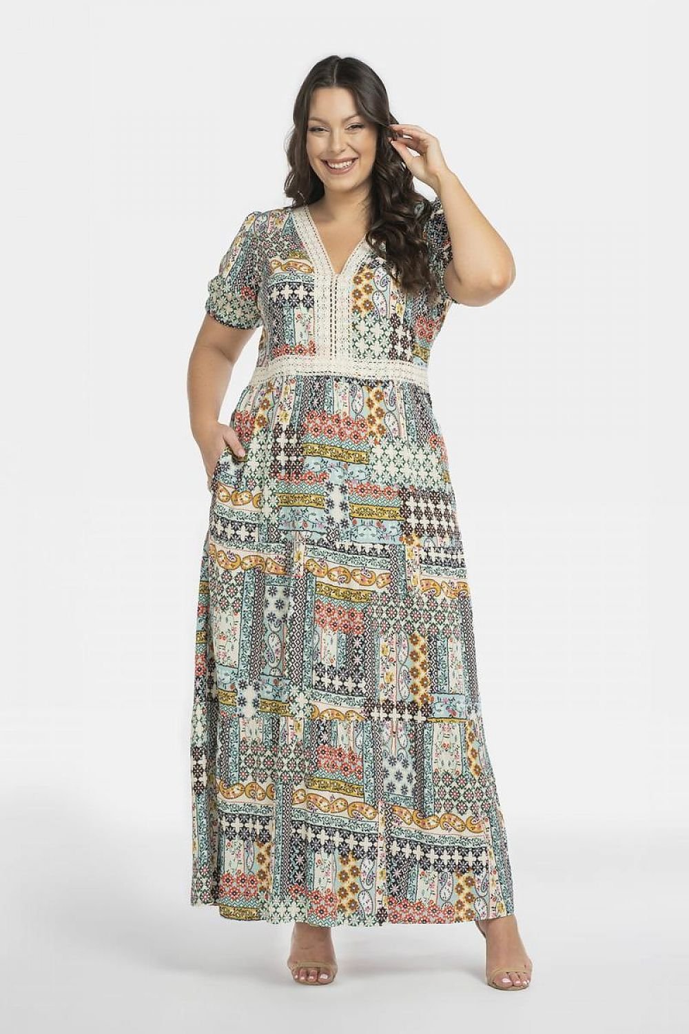 Plus size dress model 196884 Karko