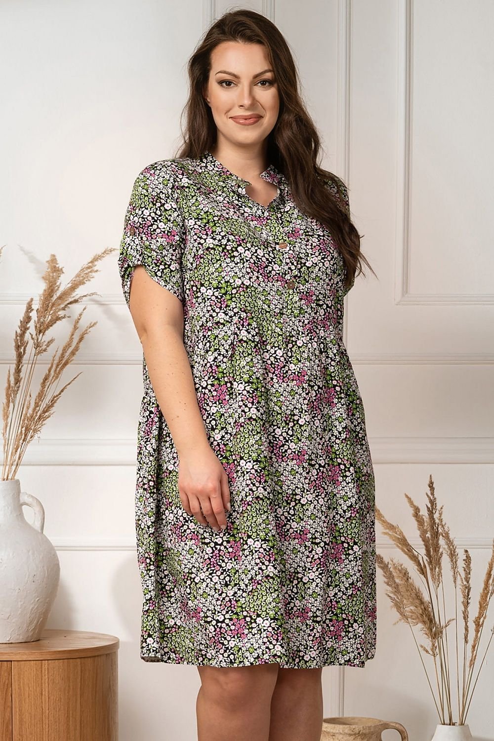 Plus size dress model 182208 Karko