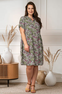 Plus size dress model 182208 Karko