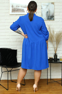 Plus size dress model 182208 Karko