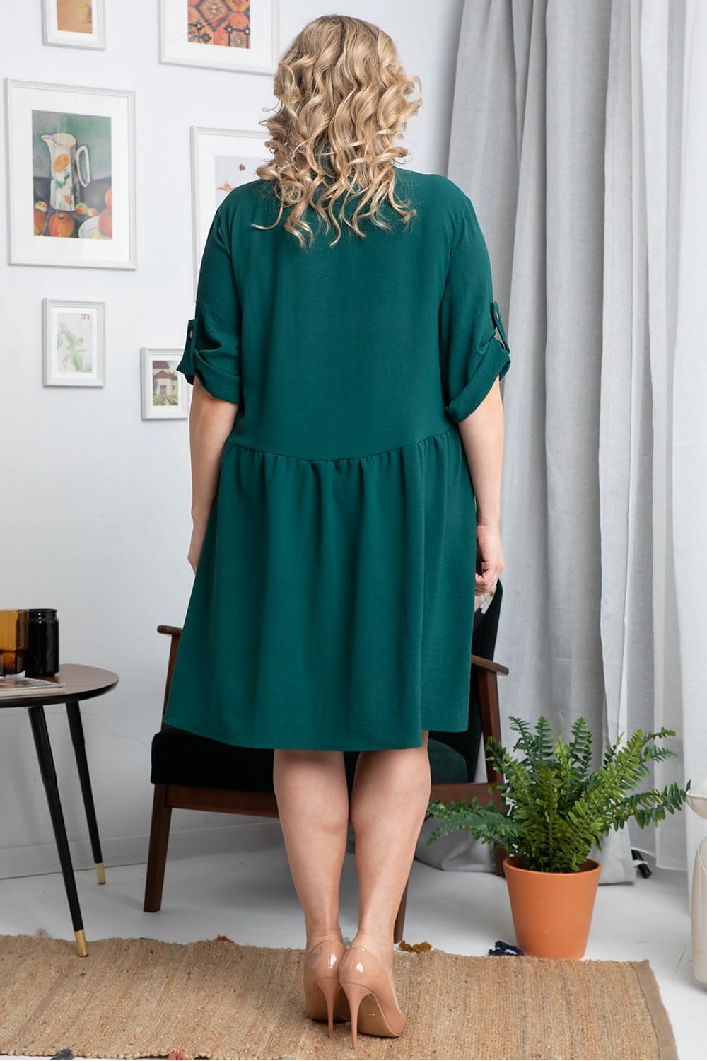 Plus size dress model 182208 Karko