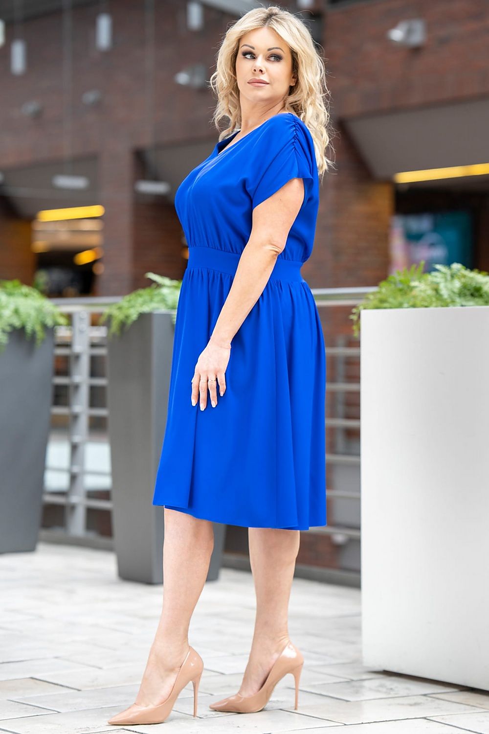 Plus size dress model 183387 Karko